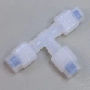Quickgrip Teflon Union Tee, 1/4  Tube